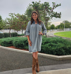 Bell Sleeve Denim Dress