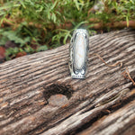 White Large Stone Ring