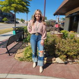 Blush Soft Knit Long Sleeve Top