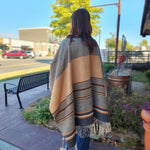 Aztec Poncho Gray Mix