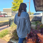 Dusty Blue  Short Corduroy Jacket