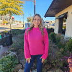 Pink Crew Neck Sweater