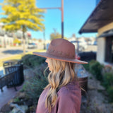 Tan Western Cross Weave Felt Hat