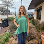 Green Mineral Wash  Slub Top