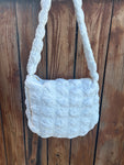 White Puffer Crossbody Bag