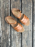 Cognac Tabata Platform Sandal