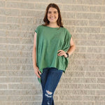 Green Mineral Wash Top