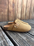 Tan Berk Slip On Mule