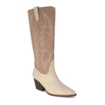 Tall Two-Toned Western Cowboy Boot