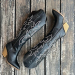 Black Tall Western River Boot