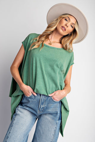 Green Mineral Wash Top